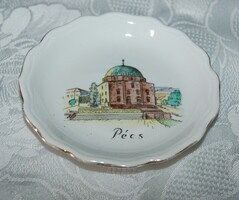Aquincumi porcelán emlék tálka  Pécs