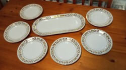 Hollóházi „Princess” exkluzív porcelán szett – áttört, aranyozott