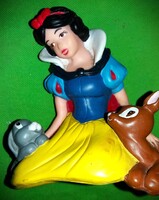 Gyönyörű minőségi DISNEY nagy figura dioráma ülő HÓFEHÉRKE erdei állatokkal 15 x 16cm képek szerint