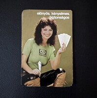 OTP Országos Takarékpénztár - előnyös, kényelmes, biztonságos kártyanaptár 1983