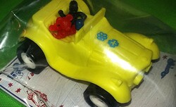 Retro magyar trafikáru bazáráru bontatlan csomag DISNEY BUGGY sárga műanyag autó 11cm képek szerint