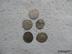Habsburg ezüst dénár 5 darab LOT ! 03
