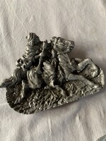Old aluminum cast ashtray / table ornament