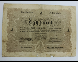 Kossuth bankó 1 Forint bankjegy 1848 szabadságharc (1848-1849)