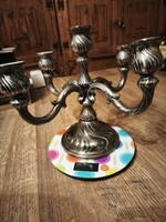 Öt-àgú ezüst gyertyatartó 747g (835-ös tisztasàgú nèmet ezüst)