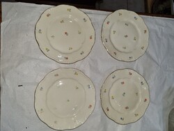 4db régi Zsolnay süteményes tányér