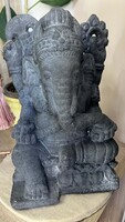 Lávakő Ganesha szobor