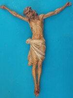 Nagyon régi  , faragott fa Krisztus