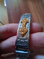 Tibeti Buddha Buddhista ima malom unisex karkötő.Talizmán amulett.