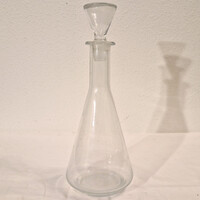 Üvegdugós palack, kancsó, boros üveg, dekantáló (M=26,5, D=12) (116.)