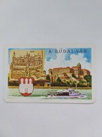 MAGYAR NÉPHADSEREG TÖRTÉNELMI VÁRAINK - A BUDAI VÁR  1977. évi kártyanaptár