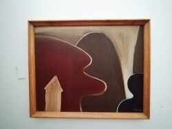 Fekete János "Tokaj" olajfestmény