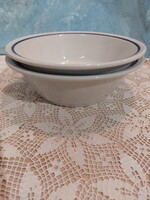 Alföldi menzás kék csíkos, porcelán gulyás, leveses, kocsonyás tányér