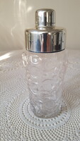 Art Deco stílusú üveg koktélshaker