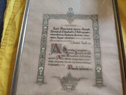 Cardinal Pacelli bíboros távirata " Rácz Kálmán festő munkája"