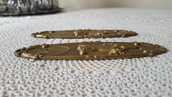 Régi,szecessziós sárgaréz zártakaró,bútorveret pár