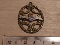 RAF brit katonai medáll, tűzzománcozott