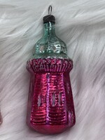 Retro  régi üveg karácsonyfadísz,világítótorony