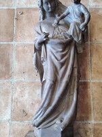 Madonna gyermekkel terrakotta szobor
