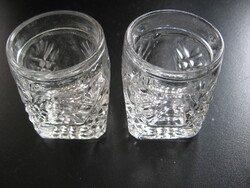 Ananász mintás kis pohár , gyertyatartó pár