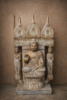 Antik kő buddha szobor ,keleti kőszobor