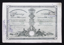 Magyar Általános Kőszénbánya Részvénytársulat részvény 200 pengő 1926