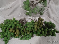 DEKORÁCIÓ - LIME - ÚJ - 12 db  - EXKLUZÍV -  2 x 2 cm - drót 12 cm - NÉMET - kemény