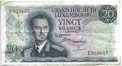 20 frank francs 1966 Luxemburg 3.