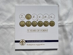 2021 dísztokos PROOF (tükörveret) forgalmi sor, 75 éves a Forint