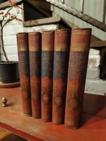 Gracza György: A Magyar Szabadságharcz Története 1897, nagyon szépen illusztrált 1-5 kötetes, teljes
