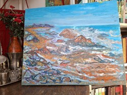 JÁK PÉTER 2025 o/v 60X50 cm "Egyszer eljutok még ide!"