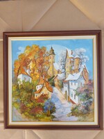 Fekete Zsolt: Évszakok 50x50 cm olajfarost