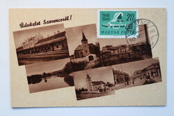 Képeslap, Szerencs, részletek Monostory 1943