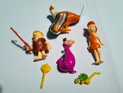 4 db régi Kinder figura 3 Flintstones (1994)  + 1 madár