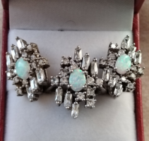 Exkluzív ,ezüst fülbevaó-gyűrű szett