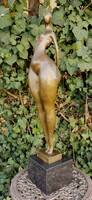 Monumentális női akt - art deco bronz szobor