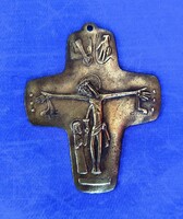 Különleges bronz korpusz, kereszt - a megfeszített Krisztus.