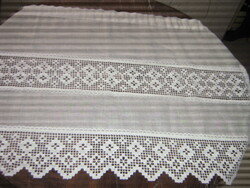 Csodaszép vintage stílusú csipkés vitrázs függöny