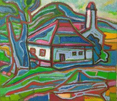 Kozma István: Nagybányai táj (70 x 80 o.v,)