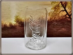 Ritka színtelen Coca-Cola üvegpohár pohár