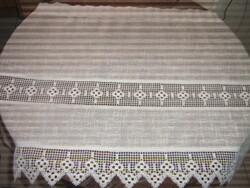 Csodaszép vintage stílusú csipkés vitrázs függöny