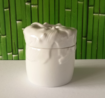 BAKÓ - HETEY RÓZÁLIA  IPARMŰVÉSZ TERVEZTE HOLLOHÁZI PORCELÁN ÉKSZERTARTÓ,BONBONIER