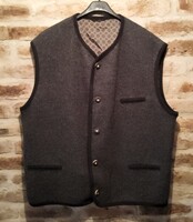 Dalsasso men's wool Tyrolean vest 56