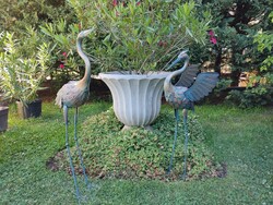 Kerti dekoráció, daru/kócsag madár
