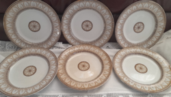 6 db Antik Copeland Albert Weisse Wien fajansz lapostányér