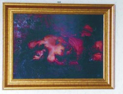 Sors Andrea: Papnő festmény