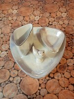 Hollóházi lüsztermázas dohányzó készlet