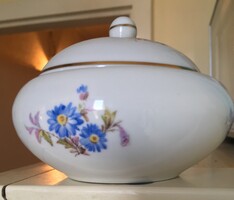 Hollóházi porcelán cukortartó bonbonier