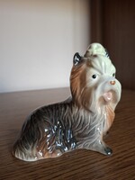 Porcelán kutya figura. 14 cm. Hibátlan. Jelzett