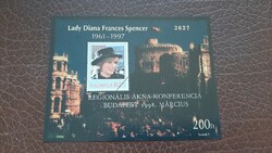 Emlékív 1997 Lady Diana ** gumitörés